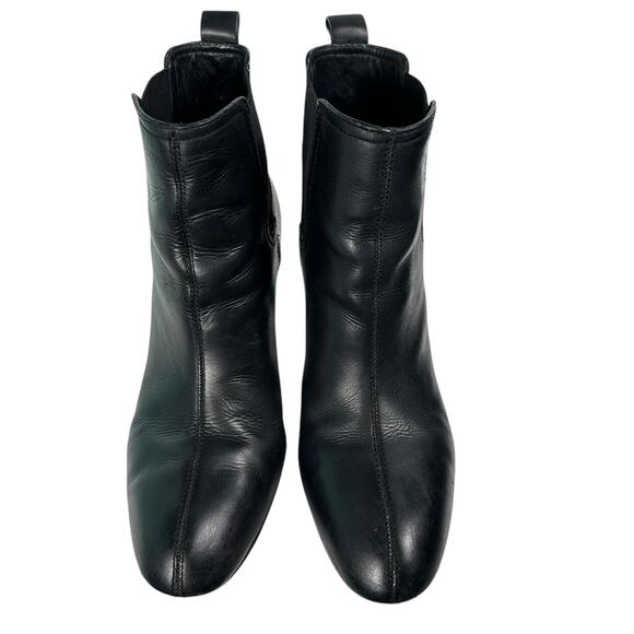 Tory Burch Leather April Ankle Chelsea Heeled Boots Bootie Womens Size 10 M - Picture 6 of 16